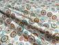 Preview: Quiltstoff aus der Serie Doodle Days mit Kreisen und Blumen auf weißem Untergrund von Makower